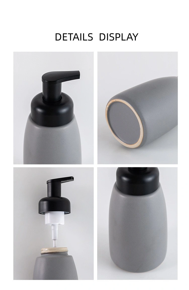Ceramic Hand Sanitizer Body Wash Shampoo Lotion Press Bottle by Kinpack