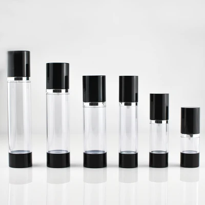 15/30/50 g como botella cosmética sin aire transparente de plástico (PPC