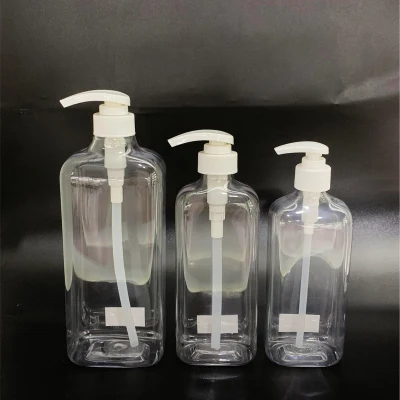 botella plástica de la loción del champú del embalaje cosmético del animal doméstico del cuadrado de 250ml 1L