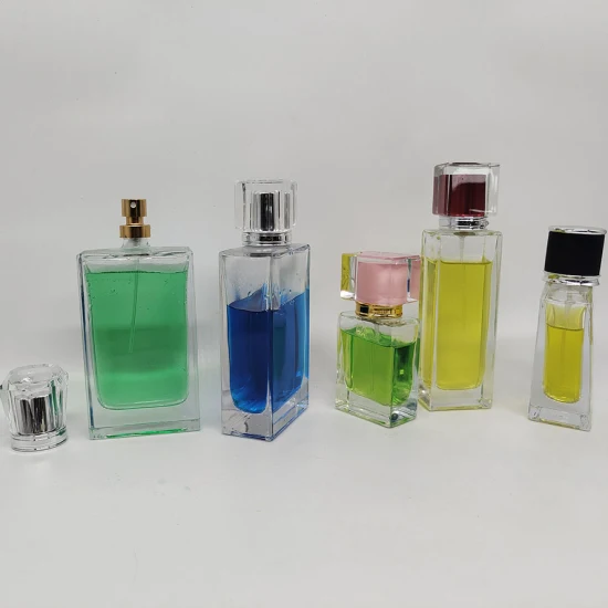 Botellas cosméticas recargables de lujo de la botella de perfume del envase de vidrio del cristal 15ml 30ml 50ml