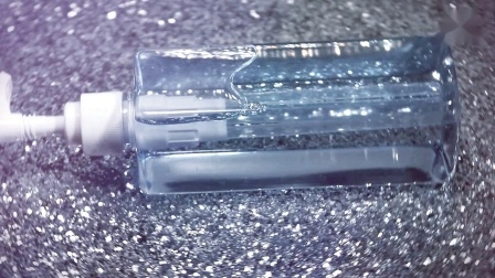 Envasado de agua esterilizada de plástico, dispensador de champú y jabón para lavado de manos vacío cuadrado, botella de desinfección con bomba de detergente
